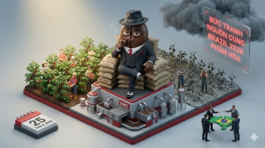 Bức tranh nguồn cung Conilon Brazil 2026 phân hóa